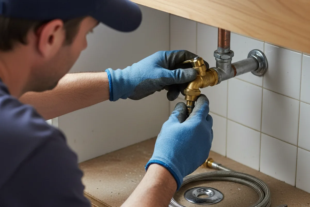 Shutoff valve and fitting work during Emergency Plumbing in San Ramon